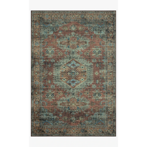 Skye Rug Collection by Loloi -Sky 07 Terracotta/Sky-Loloi Rugs-Blue Hand Home