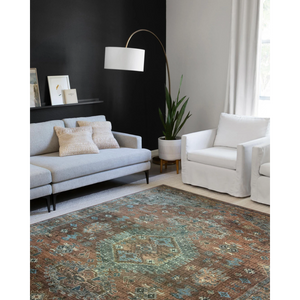 Skye Rug Collection by Loloi -Sky 07 Terracotta/Sky-Loloi Rugs-Blue Hand Home
