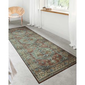 Skye Rug Collection by Loloi -Sky 07 Terracotta/Sky-Loloi Rugs-Blue Hand Home