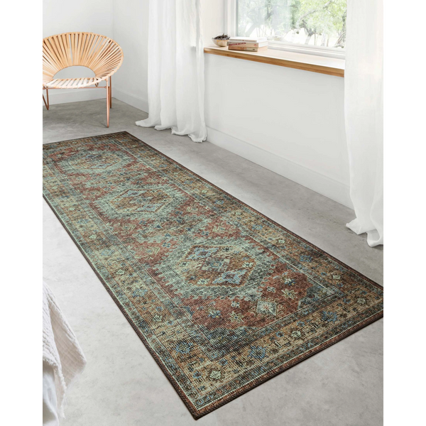 Skye Rug Collection by Loloi -Sky 07 Terracotta/Sky-Loloi Rugs-Blue Hand Home