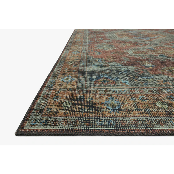 Skye Rug Collection by Loloi -Sky 07 Terracotta/Sky-Loloi Rugs-Blue Hand Home