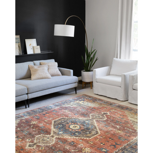 Skye Rug Collection by Loloi -Sky 11 Rust/Blue-Loloi Rugs-Blue Hand Home