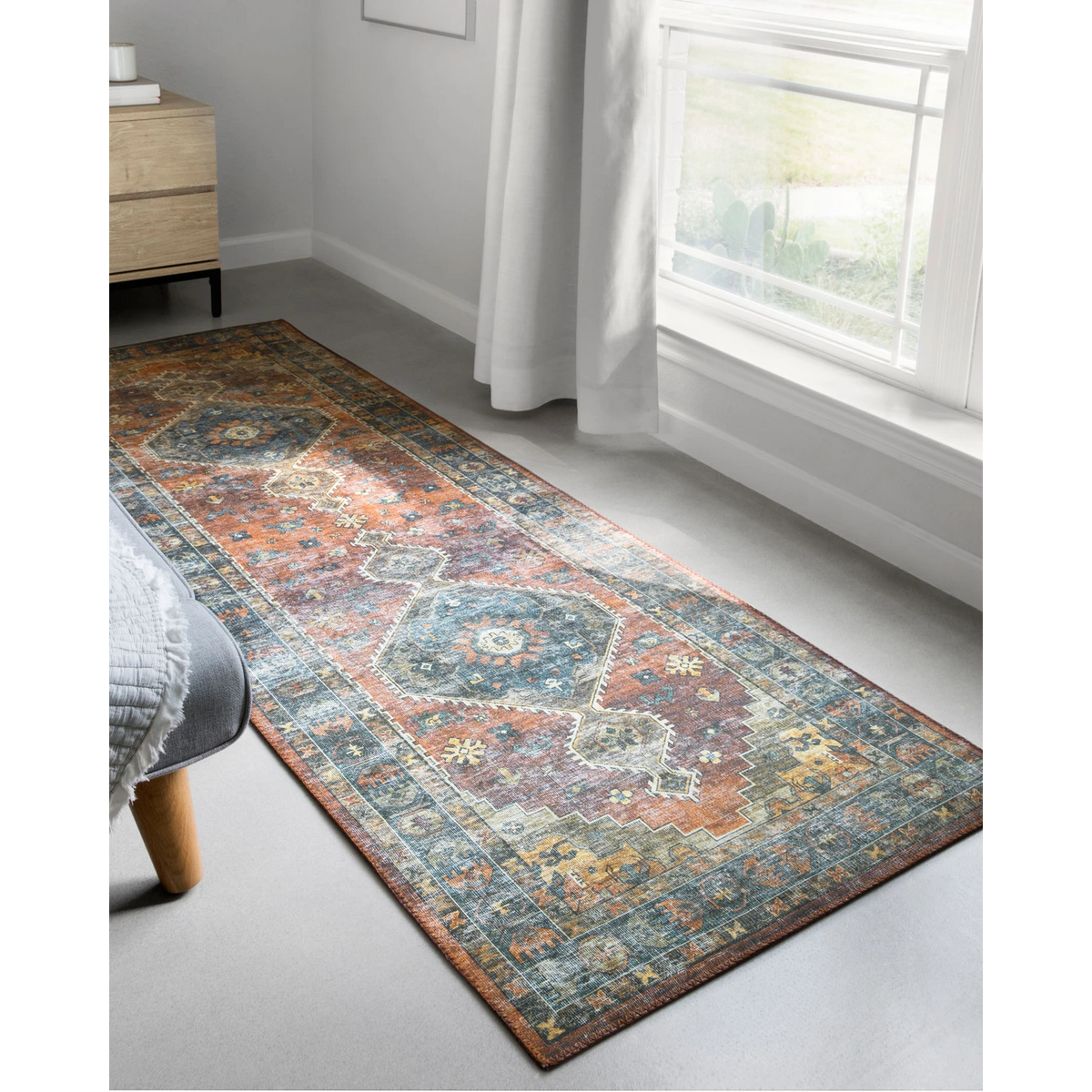 Skye Rug Collection by Loloi -Sky 11 Rust/Blue-Loloi Rugs-Blue Hand Home