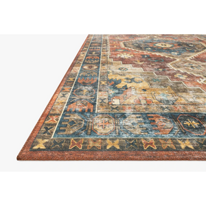 Skye Rug Collection by Loloi -Sky 11 Rust/Blue-Loloi Rugs-Blue Hand Home
