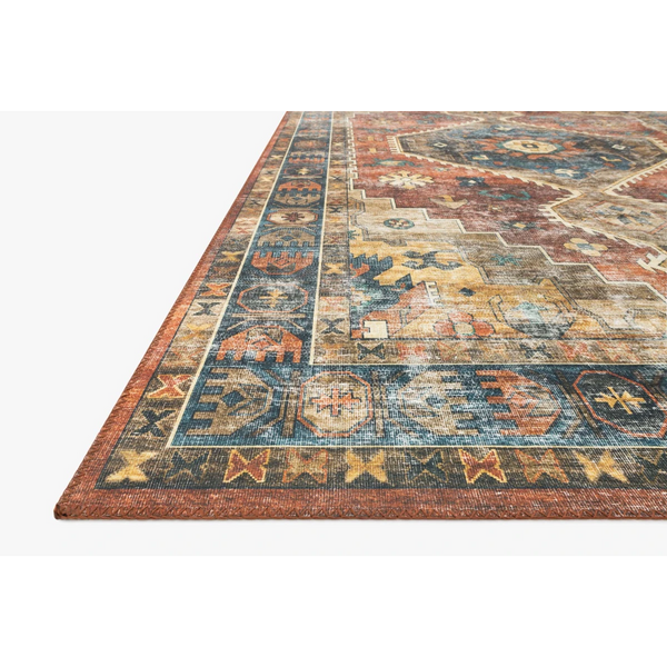 Skye Rug Collection by Loloi -Sky 11 Rust/Blue-Loloi Rugs-Blue Hand Home
