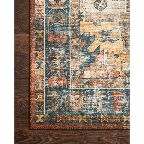 Skye Rug Collection by Loloi -Sky 11 Rust/Blue-Loloi Rugs-Blue Hand Home