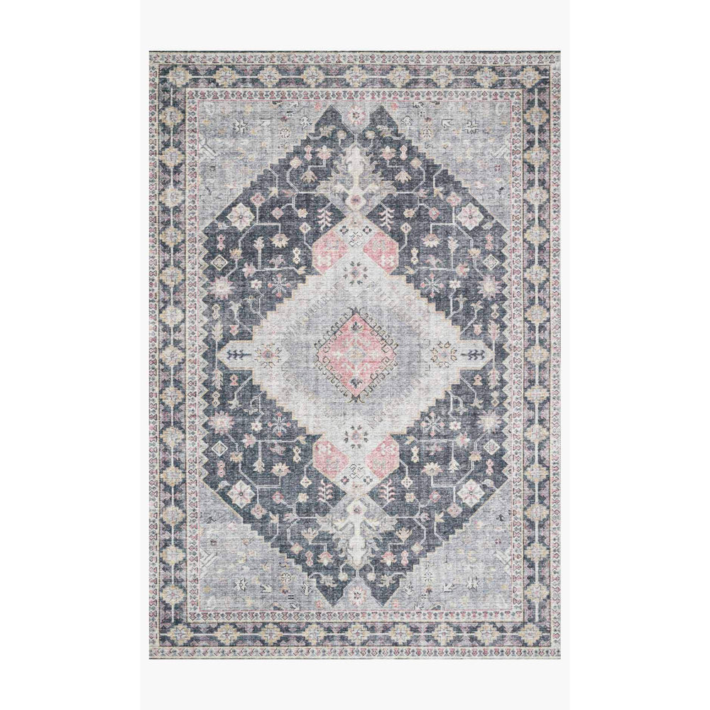 Skye Rug Collection by Loloi -Sky 02 Charcoal/Multi-Loloi Rugs-Blue Hand Home