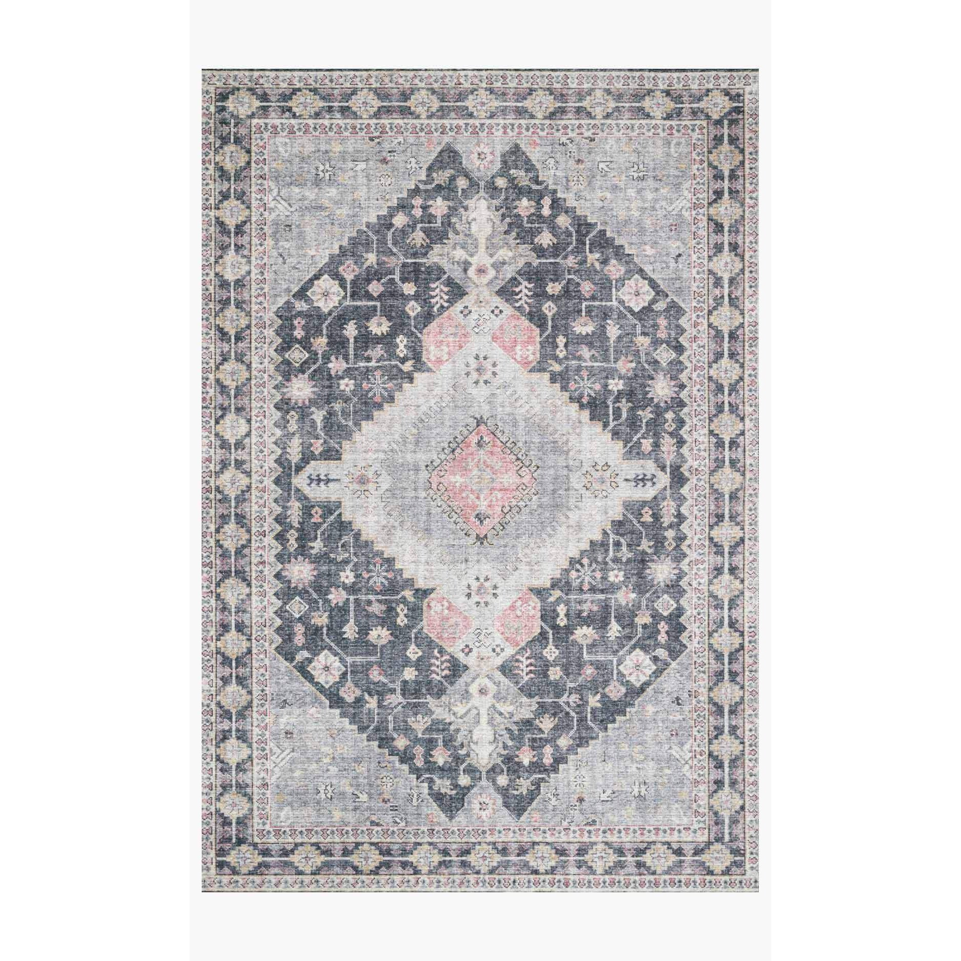 Skye Rug Collection by Loloi -Sky 02 Charcoal/Multi-Loloi Rugs-Blue Hand Home