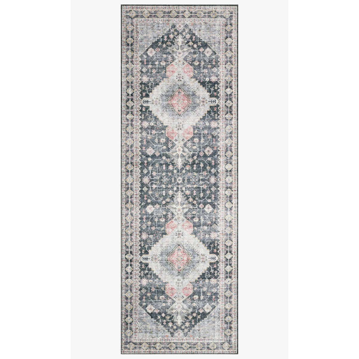 Skye Rug Collection by Loloi -Sky 02 Charcoal/Multi-Loloi Rugs-Blue Hand Home