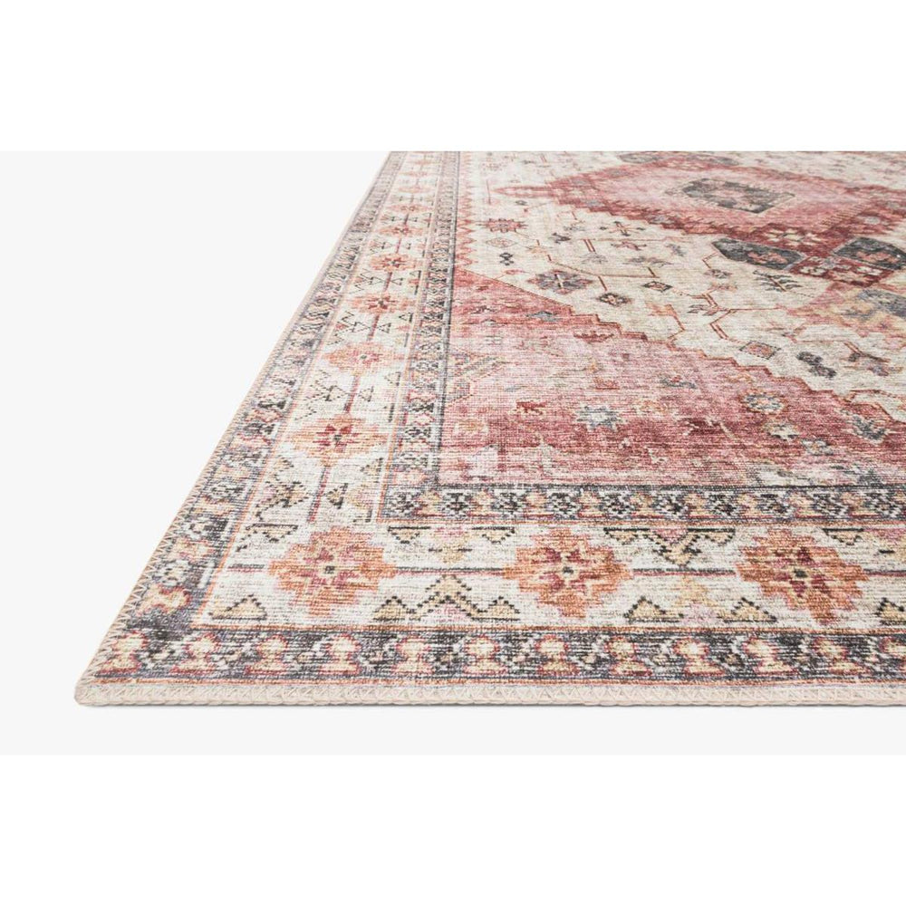 Skye Rug Collection by Loloi -Sky 02 Ivory/Berry-Loloi Rugs-Blue Hand Home