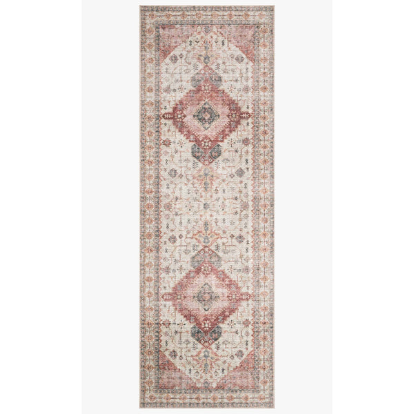Skye Rug Collection by Loloi -Sky 02 Ivory/Berry-Loloi Rugs-Blue Hand Home