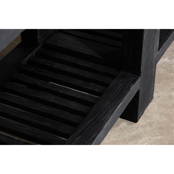 Reclaimed Elm Slatted Console-Organic Restoration-Blue Hand Home