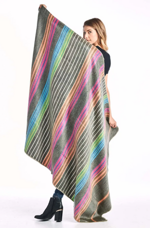 Alpaca Throw-Shupaca-Blue Hand Home