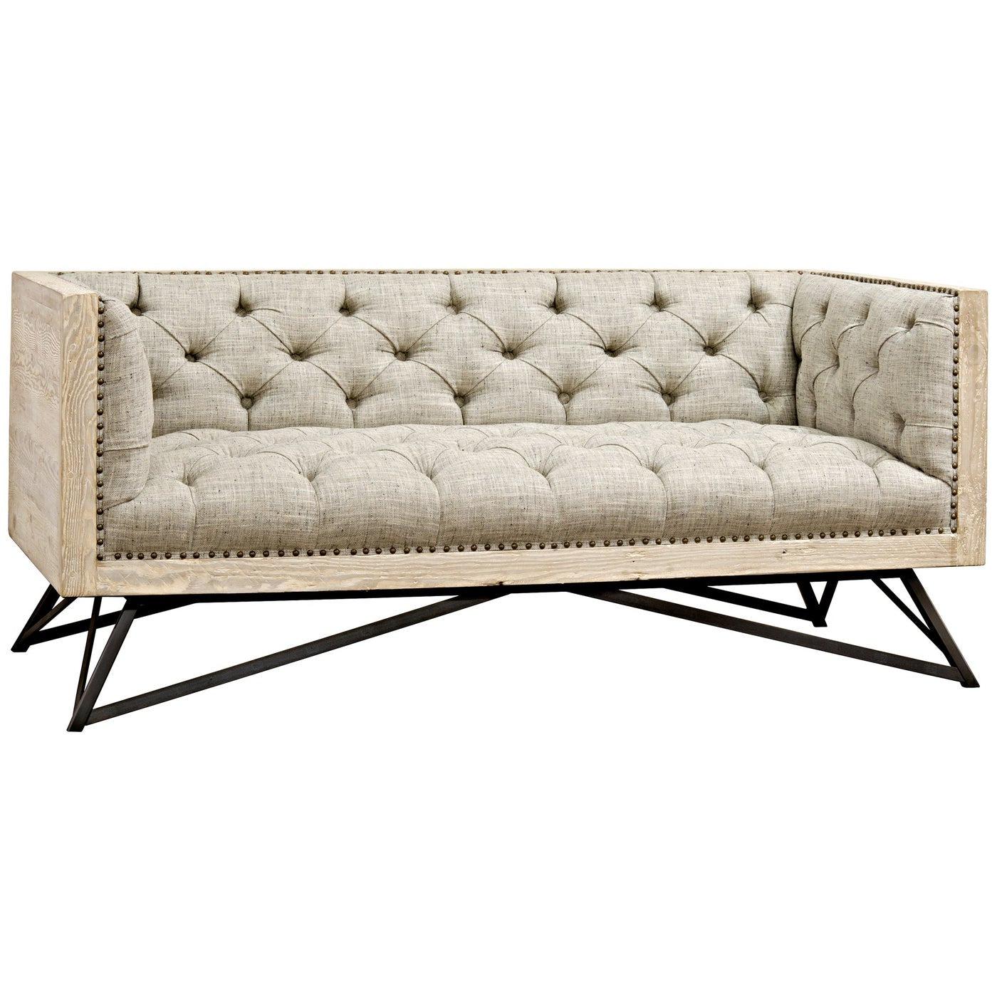 Byron Sofa, Small, Reclaimed Lumber/Steel Base-CFC Furniture-Blue Hand Home