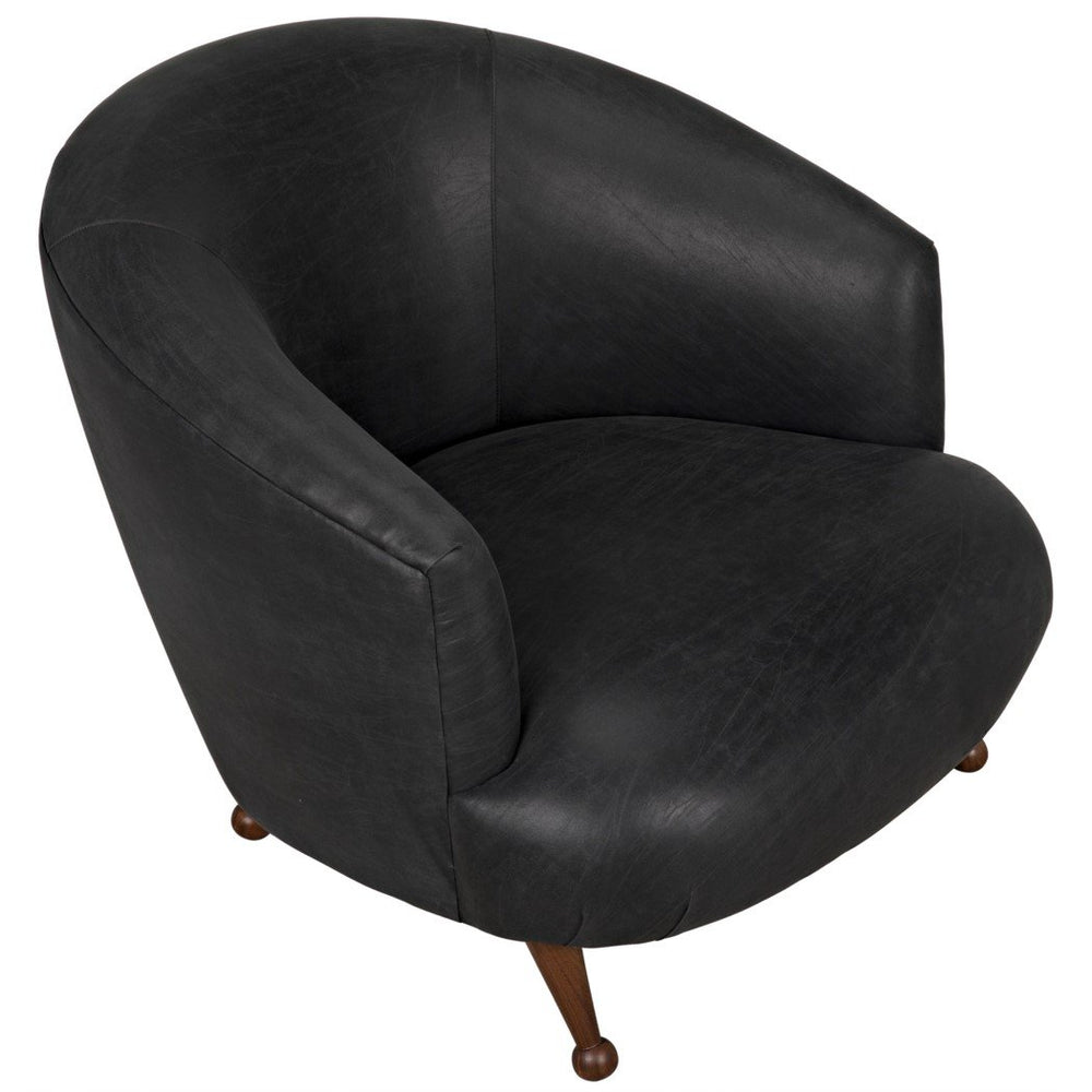 Unpleated Bertha Chair, Walnut Legs-CFC Furniture-Blue Hand Home