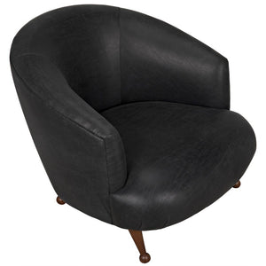 Unpleated Bertha Chair, Walnut Legs-CFC Furniture-Blue Hand Home