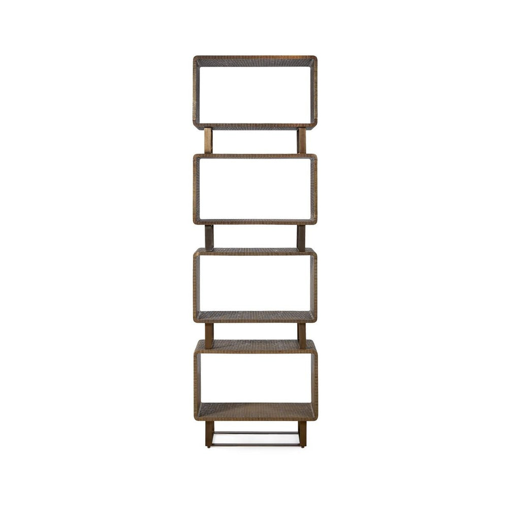 Villa & House - Verra Etagere, Antique Brass-Bungalow 5-Blue Hand Home