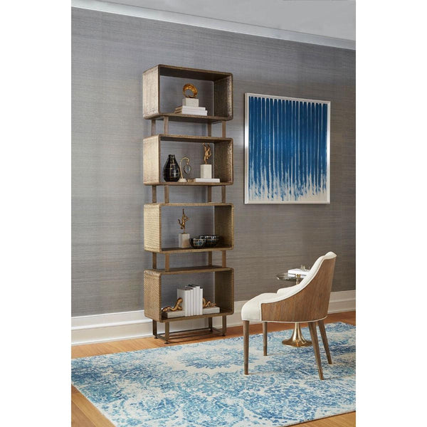 Villa & House - Verra Etagere, Antique Brass-Bungalow 5-Blue Hand Home