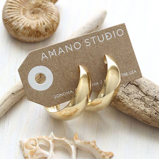 Vintage 1970's Hoops-Amano Studio-Blue Hand Home