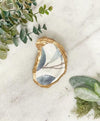 Oyster Trinket Dish-Blue Hand Home