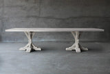 Long Concrete Top Dining Table - R Base-Organic Restoration-Blue Hand Home