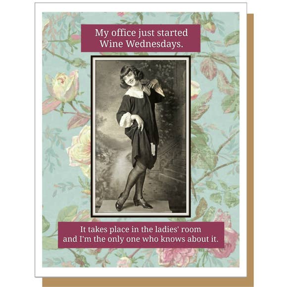 5.5x4.25" Greeting Card-Ümlaut Brooklyn-Blue Hand Home