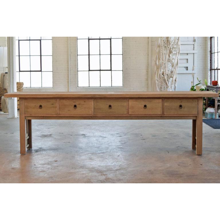 Reedition XLong Console - Reclaimed Pine-Organic Restoration-Blue Hand Home