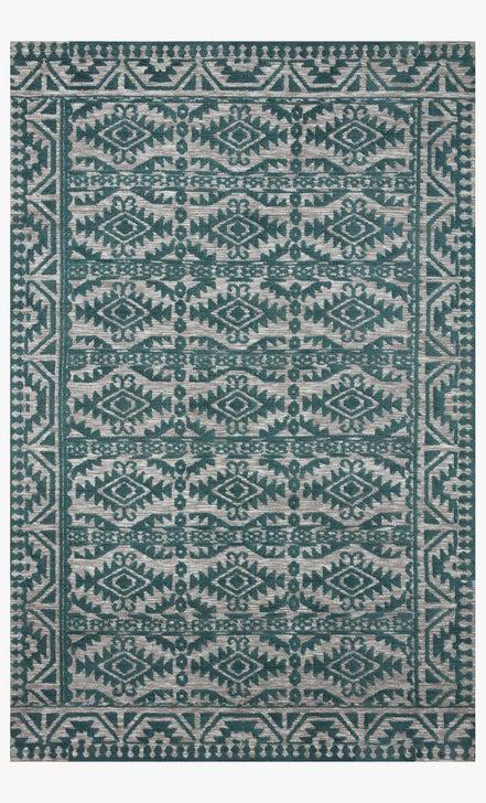 Justina Blakeney Yeshaia Rug Collection - YES-08 Teal/Dove-Loloi Rugs-Blue Hand Home