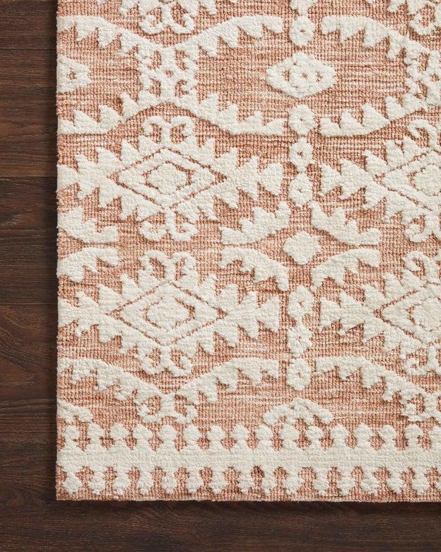 Justina Blakeney Yeshaia Rug Collection - YES-06 Terracotta/Ivory-Loloi Rugs-Blue Hand Home