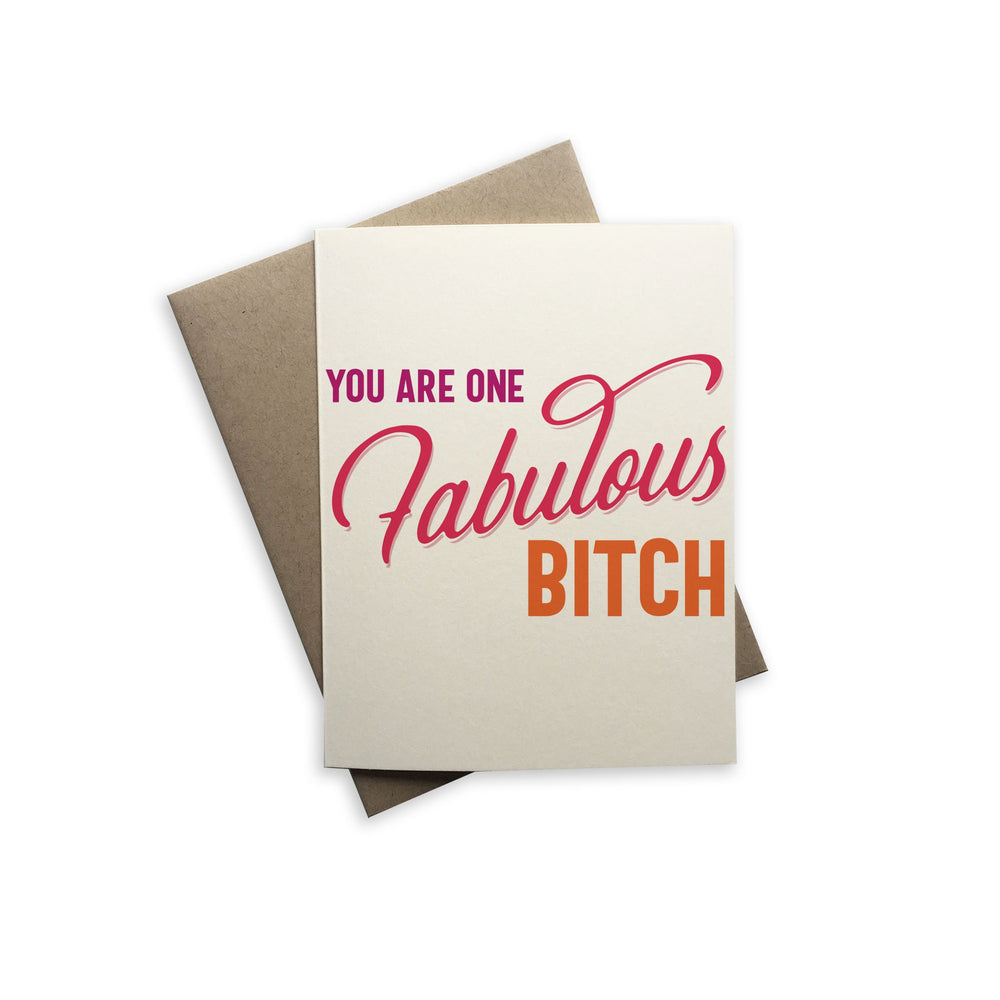 You are One Fabulous Bitch-Tiramisu Paperie-Blue Hand Home