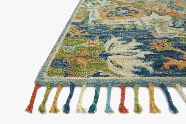 Loloi Rugs Zharah Collection - ZR-11 Blue/Multi-Loloi Rugs-Blue Hand Home