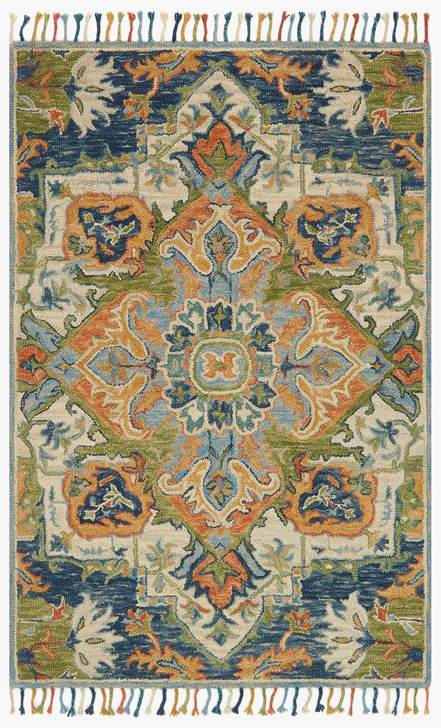 Loloi Rugs Zharah Collection - ZR-11 Blue/Multi-Loloi Rugs-Blue Hand Home