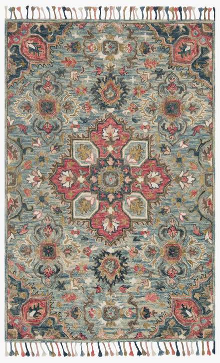 Loloi Rugs Zharah Collection - ZR-13 Lt. Blue/Multi-Loloi Rugs-Blue Hand Home