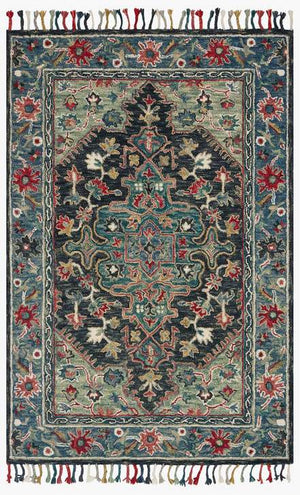 Loloi Rugs Zharah Collection - ZR-05 Navy/Blue-Loloi Rugs-Blue Hand Home
