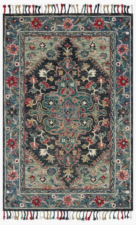 Loloi Rugs Zharah Collection - ZR-05 Navy/Blue-Loloi Rugs-Blue Hand Home