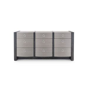 Villa & House - Albert Extra Large 9-drawer, Ash Gray & Black-Bungalow 5-Blue Hand Home