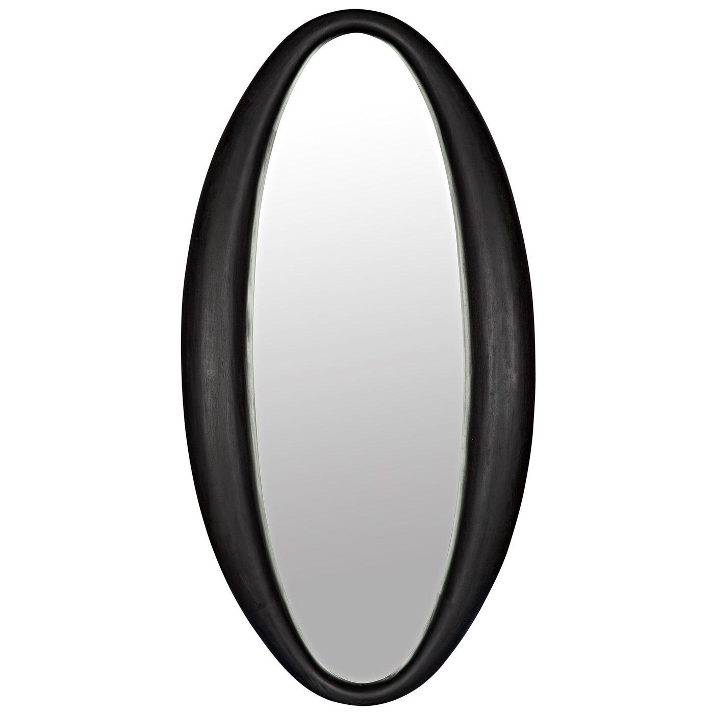 Woolsey Mirror, Charcoal Black