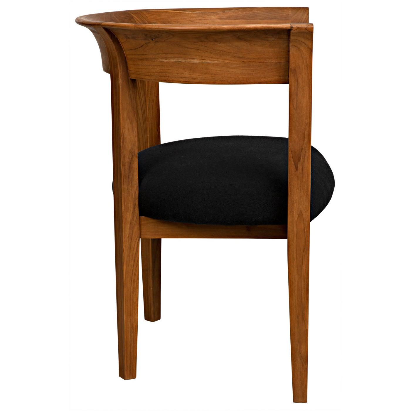Webster Club Chair, Teak-Noir Furniture-Blue Hand Home