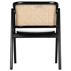 Delphi Chair with Caning, Charcoal Black