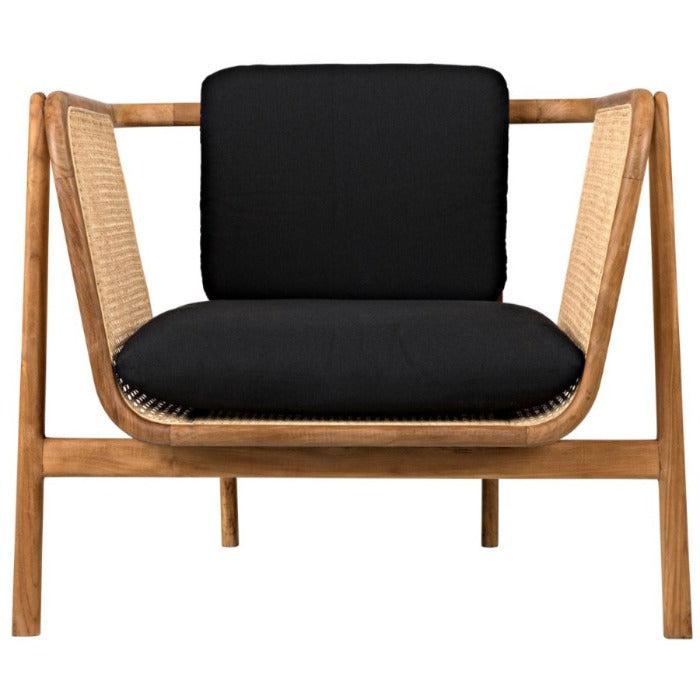 Noir Furniture Balin Chair w/Caning-Noir Furniture-Blue Hand Home