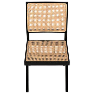 Joseph Side Chair, Charcoal Black-Noir Furniture-Blue Hand Home