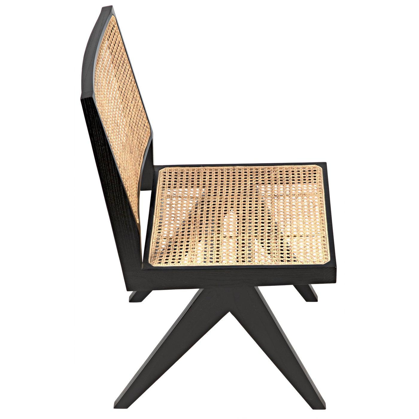 Joseph Side Chair, Charcoal Black