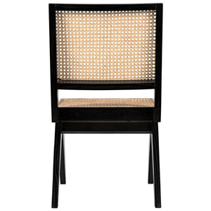 Joseph Side Chair, Charcoal Black-Noir Furniture-Blue Hand Home