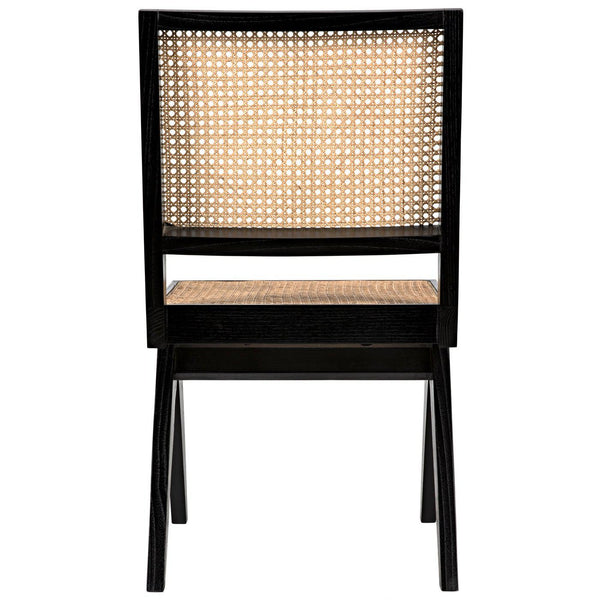 Joseph Side Chair, Charcoal Black-Noir Furniture-Blue Hand Home