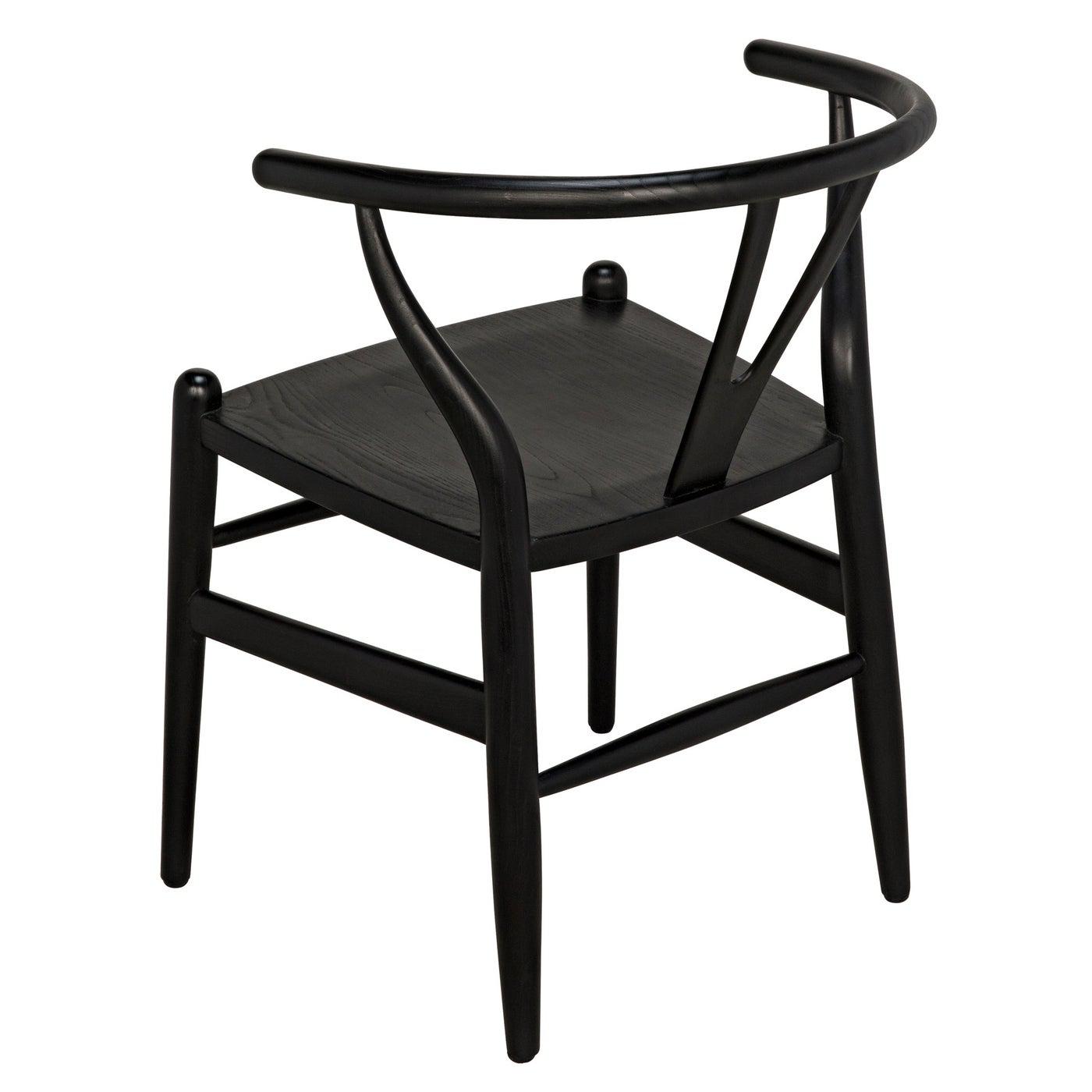 Zola Chair, Charcoal Black-Noir Furniture-Blue Hand Home