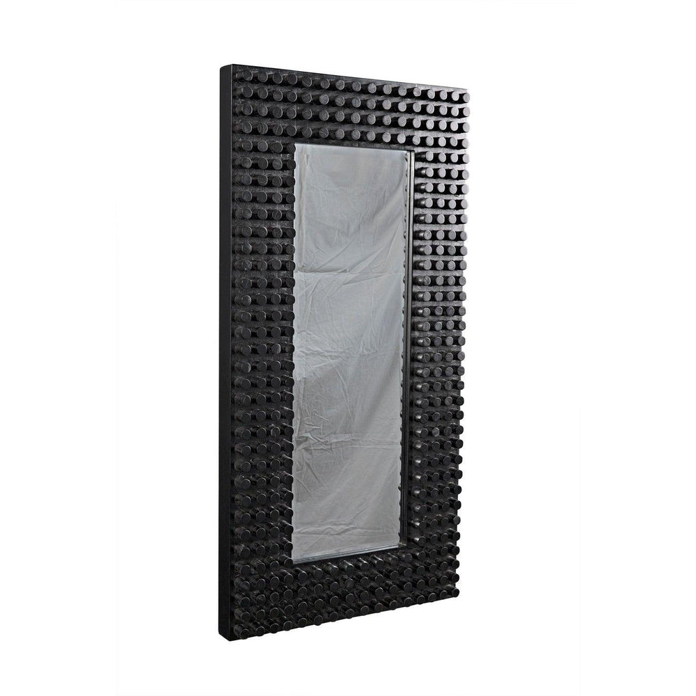 Faustus Mirror, Charcoal Black-Noir Furniture-Blue Hand Home