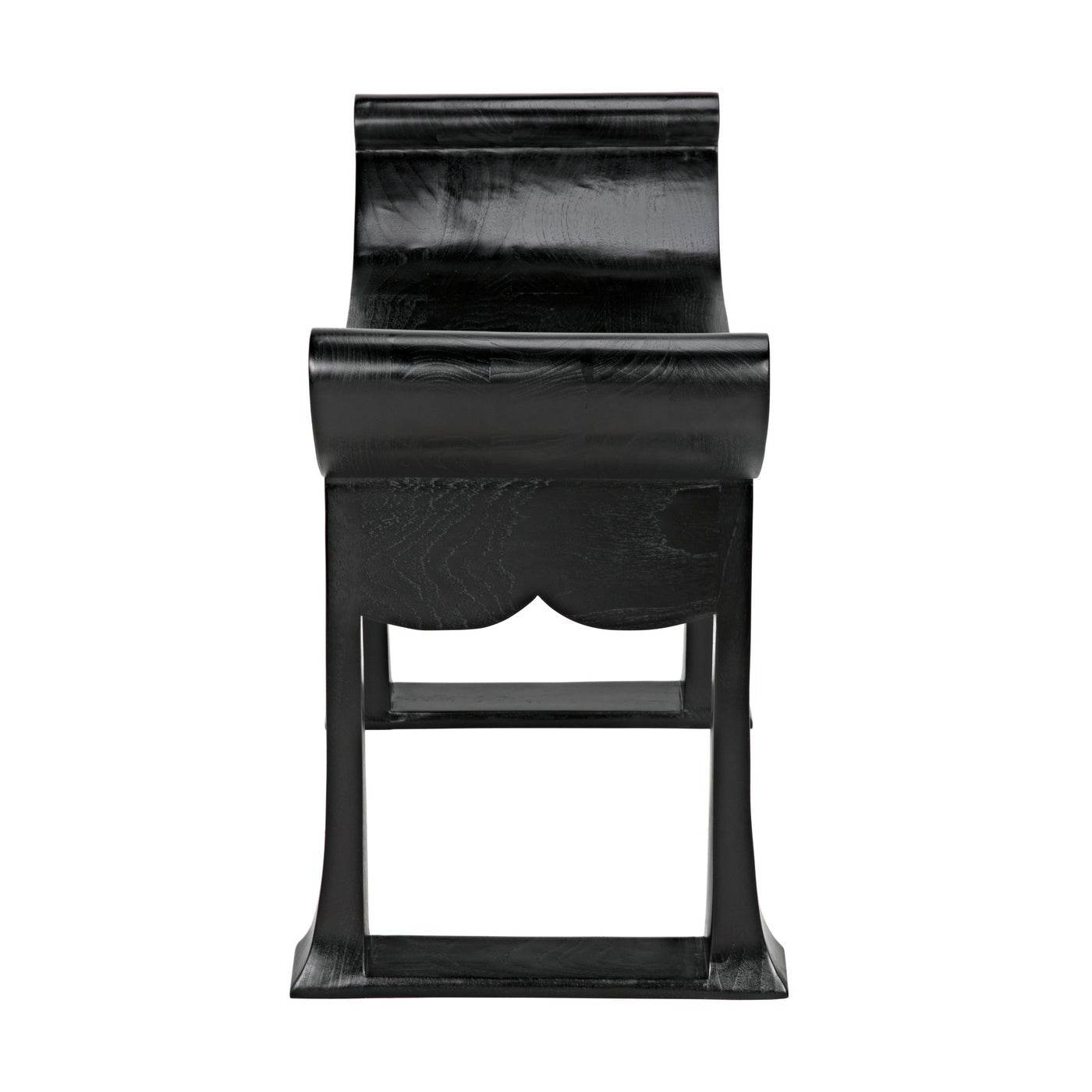 Wey Stool, Charcoal Black-Noir Furniture-Blue Hand Home