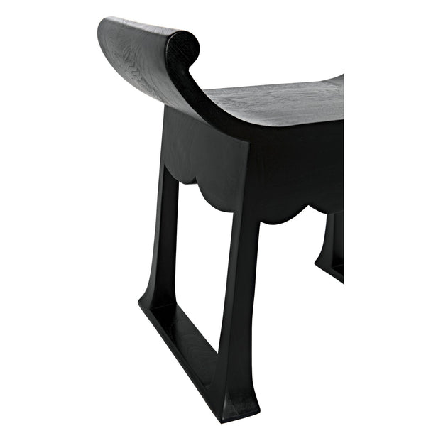 Wey Stool, Charcoal Black-Noir Furniture-Blue Hand Home