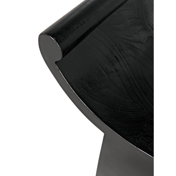 Wey Stool, Charcoal Black-Noir Furniture-Blue Hand Home