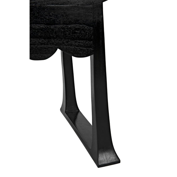 Wey Stool, Charcoal Black-Noir Furniture-Blue Hand Home